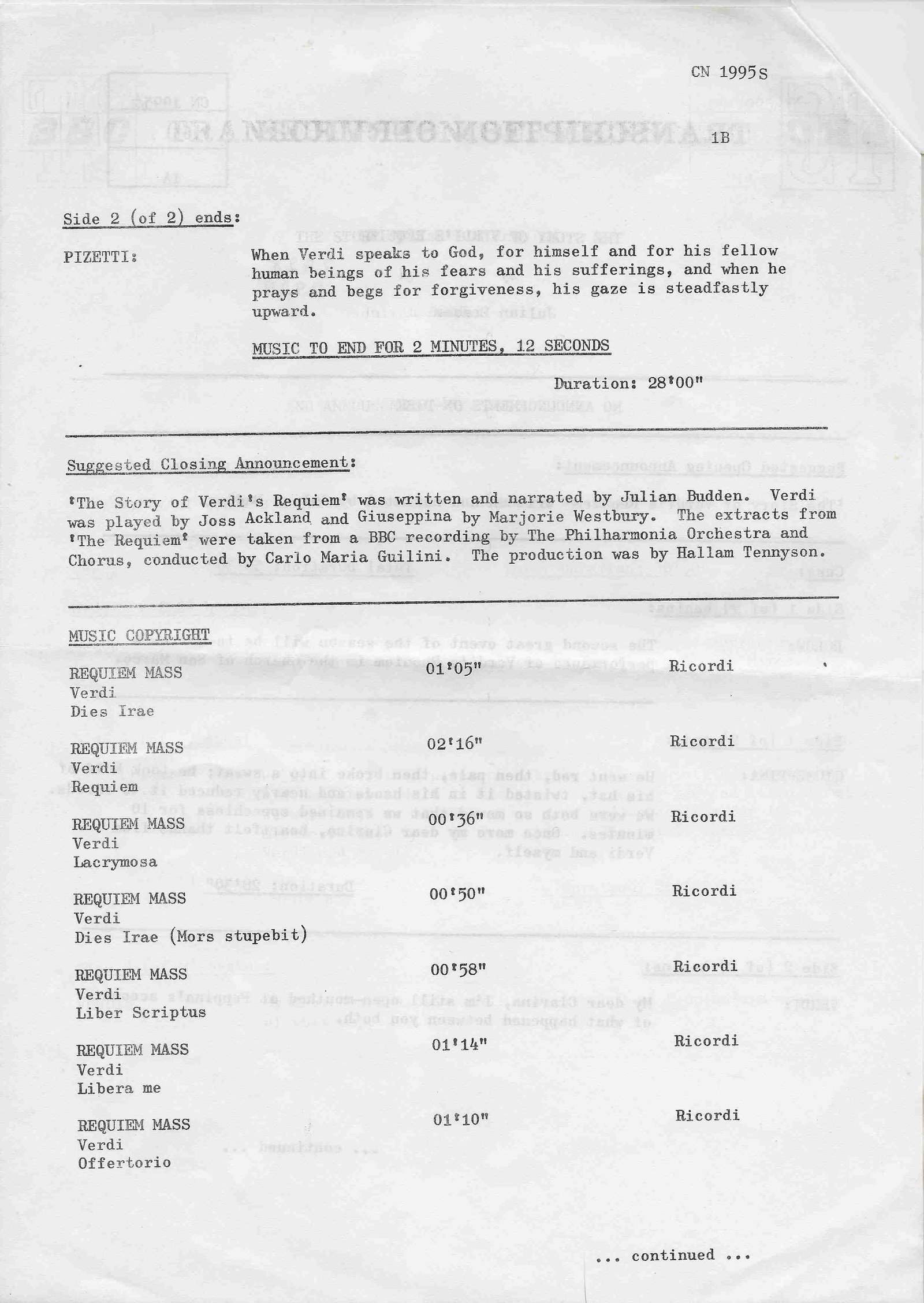 Inserts from CN 1995 S 2